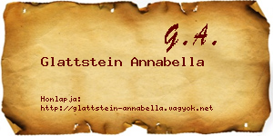 Glattstein Annabella névjegykártya